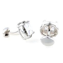 Large Diamond Center Swarovski® Crystal Cufflinks (V-CF-C52785-C) -Fashionable Costume V CF C52785 C 2 13634.1522478173