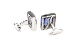 Multi-Faceted Purple Swarovski® Crystal Cufflinks (V-CF-C7689PR-S) -Fashionable Costume V CF C7689pr S 2 64282.1553926914