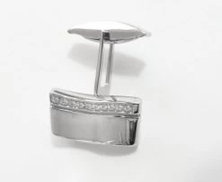 Stainless Steel Swivel Swarovski® Crystal Cufflinks (V-CF-C800C) -Fashionable Costume V CF C800C 3 74075.1609280941