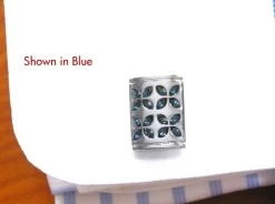 Diamond Faceted Swarovski® Crystal Flower Cufflinks (V-CF-C805C) -Fashionable Costume V CF C805B 5 31611.1608159460