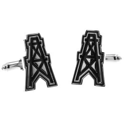 Oil Derrick Oilers Cufflinks (V-CF-E52939-S) -Fashionable Costume V CF E52939 S 3 52201.1559075036