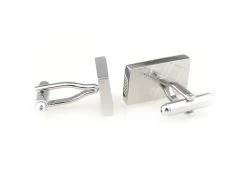 Lilac Enamel Diagonal Design Cufflinks (V-CF-E70422PR1) -Fashionable Costume V CF E70422PR1 2 37016.1524206786