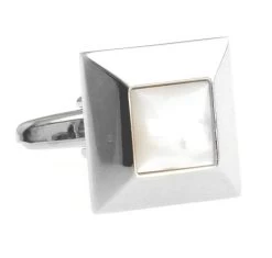 Square Mother Of Pearl Cufflinks (V-CF-G40395MP)