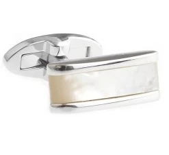Rectangular Mother Of Pearl Cufflinks (V-CF-G40450MP)