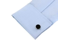 Knob Style Genuine Black Onyx Cufflinks (V-CF-G407B) -Fashionable Costume V CF G407B 3 57622.1550120932