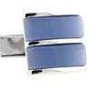Blue Fiber Optic Cat's Eye Stone Cufflinks (V-CF-G51004BL)