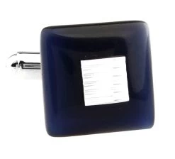 Blue Cat's Eye Stone Square Cufflinks (V-CF-G51036BL)