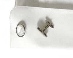 Laser Engraved Mother Of Pearl Cufflinks (V-CF-G60656) -Fashionable Costume V CF G60656 2 83895.1534731971