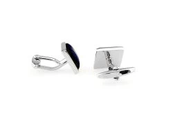 Dark Blue Cat's Eye Stone Square Cufflinks (V-CF-G60741DB) -Fashionable Costume V CF G60741DB 2 64444.1535193155