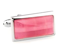 Pink Cat's Eye Cufflinks (V-CF-G60746P)