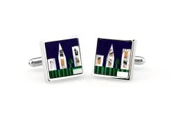 Mosaic Gemstone Skyline Cufflinks (V-CF-G64006) -Fashionable Costume V CF G64006 3 69060.1534902694