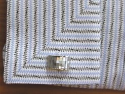 Mosaic Iridescent Mother-of-Pearl Arch Cufflinks (V-CF-G64054GY-S) -Fashionable Costume V CF G64054GY S 3 28413.1549945544