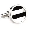 Black Onyx And Mother Of Pearl Cufflinks (V-CF-G66210)