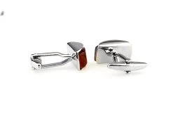 Brown Cat's Eye Stone Arch Cufflinks (V-CF-G70217BR) -Fashionable Costume V CF G70217BR 2 66574.1535192467