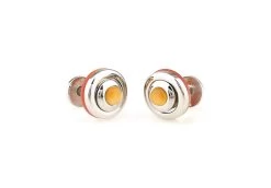 Reversible Melon Cabochon Cat's Eye Knob Cufflinks (V-CF-G70260O) -Fashionable Costume V CF G70260O 3 45789.1535195988