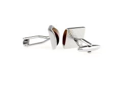 Square Tiger's Eye Cufflinks (V-CF-G70643BR-S) -Fashionable Costume V CF G70643BR S 2 03430.1549741453