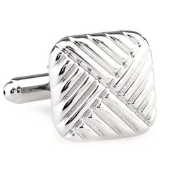 Silver Square Cufflinks (V-CF-M58114)