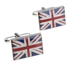 United Kingdom British Flag Cufflinks (V-CF-M60859-S) -Fashionable Costume V CF M60859 S 4 32582.1559079891