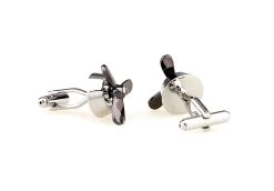 Moving Propeller Tungsten Cufflinks (V-CF-M64825-T) -Fashionable Costume V CF M64825 T 2 94583.1534458079