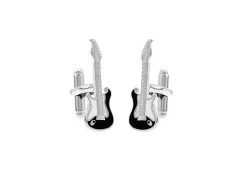 XX-Large Guitar Silver Cufflinks (V-CF70973-S) -Fashionable Costume V CF70973 S 3 21508.1535370685