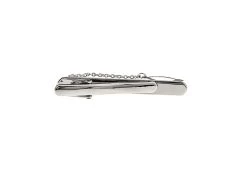 Pink Swarovski® Crystal Silver Tie Bar Clip -Fashionable Costume V CFT56819 2 98774.1522712164