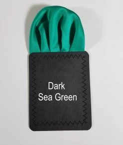 Dark Sea Green Satin Pre-Folded Pocket Square Insert -Fashionable Costume VA PPO 002 color 74041.1652843828