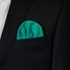 Dark Sea Green Satin Pre-Folded Pocket Square Insert