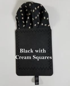 Black With Cream Squares 100% Silk Pre-Folded Pocket Square Insert 8 Black With Cream Squares 100% Silk Pre-Folded Pocket Square Insert -Fashionable Costume VA PSI 200 3a 99053.1641593790