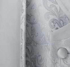 Vinci 3 Piece Collar-less Floral Pattern Vested Fancy Suit - Silver 5 Vinci 3 Piece Collar-less Floral Pattern Vested Fancy Suit - Silver -Fashionable Costume VCI SU SV2HT 2 SV 3 53631.1581494290