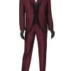 Vinci 3 Piece Fancy Burgundy Slim Fit Tuxedo Or Suit