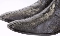 Vestigium Genuine Ostrich Leg & Calf Ankle Dress Boot -Fashionable Costume VGM 7BV0105 BR 2 12256.1519943784