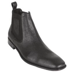 Vestigium Genuine Leather Ankle Dress Boot - Black