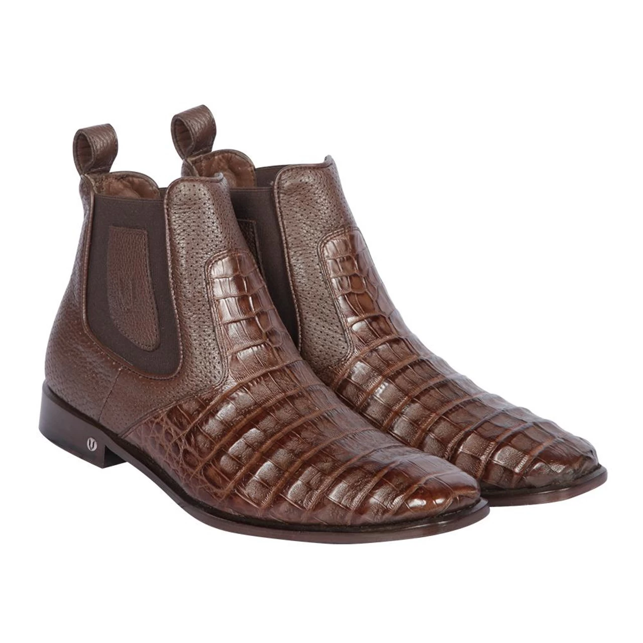 Vestigium Genuine Caiman Belly & Calf Ankle Dress Boot 2 Vestigium Genuine Caiman Belly & Calf Ankle Dress Boot - Image 2