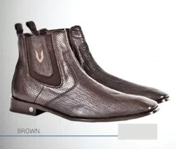 Vestigium Genuine Shark & Calf Ankle Dress Boot -Fashionable Costume VGM 7BV0193 colors br 91348.1520134662