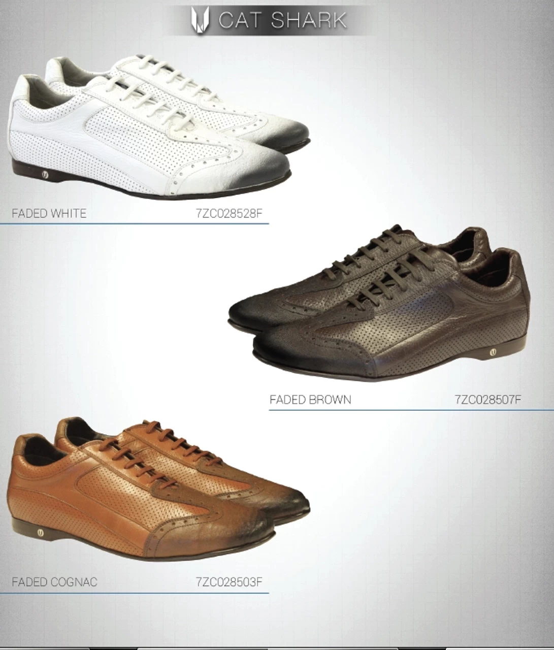 Vestigium Genuine Faded Tone Cat Shark & Calf Weekend Sneaker 2 Vestigium Genuine Faded Tone Cat Shark & Calf Weekend Sneaker - Image 2