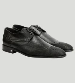 Vestigium Genuine Cat Shark & Calf Oxford Dress Shoe