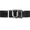 Vestigium Genuine Stingray & Calf Belt - Solid Black