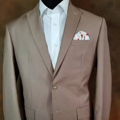 Multi-Colored Dots On White 100% Cotton Pre-Folded Pocket Square Handkerchief Insert -Fashionable Costume White MultiDots 84832.1671913261