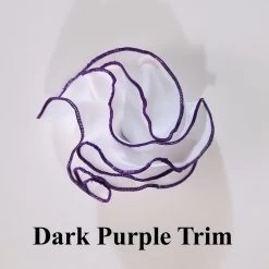 Antonio Ricci 2-in-1 Pouf Round Pocket Square - Dark Purple On White 6 Antonio Ricci 2-in-1 Pouf Round Pocket Square - Dark Purple On White -Fashionable Costume White Purple ebay 75254.1657385723