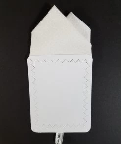100% Cotton White Medallion Pattern Pre-Folded Pocket Square Handkerchief Insert -Fashionable Costume White medallion2 54721.1651697977