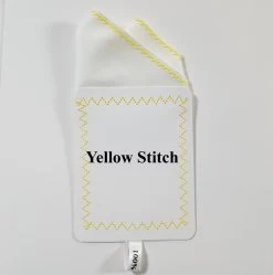 100% Cotton Pre-Folded Pocket Square Handkerchief Insert - Yellow On White -Fashionable Costume Yellow stitch ebay 94418.1671825935
