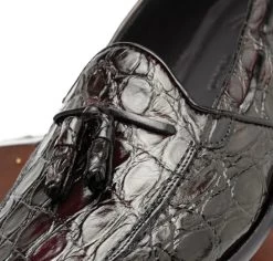 Zelli 100% Caiman Crocodile Italian Tassel Loafer - Dark Brown 13 Zelli 100% Caiman Crocodile Italian Tassel Loafer - Dark Brown -Fashionable Costume ZEL 11 582 BR 3 34716.1675190536