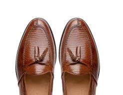 Zelli 100% Genuine Lizard Tassel Loafer Shoe -Fashionable Costume ZEL LZ 14 580 4 16617.1676928511