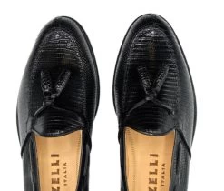 Zelli 100% Genuine Lizard Tassel Loafer Shoe -Fashionable Costume ZEL LZ 14 580 6 18263.1676928510
