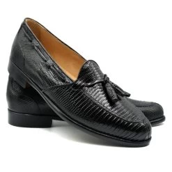 Zelli 100% Genuine Lizard Tassel Loafer Shoe -Fashionable Costume ZEL LZ 14 580 B 74364.1676928511