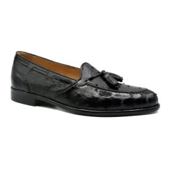 Zelli Genuine Ostrich Quill Tassel Low Vamp Italian Loafer -Fashionable Costume ZEL OST 13 581 b 2 34088.1676491809