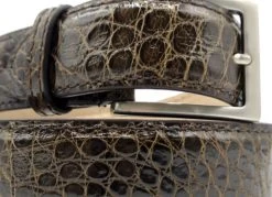 Zelli Genuine Alligator Dress Belt -Fashionable Costume ZELB AL 70 100 BR 2 55106.1677176262