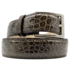 Zelli Genuine Alligator Dress Belt -Fashionable Costume ZELB AL 70 100 BR 80723.1677176202
