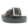 Zelli Genuine Alligator Dress Belt - Grey