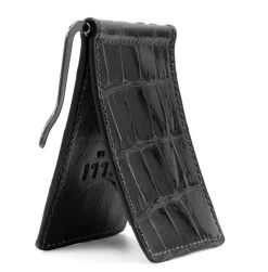 Zelli Genuine Alligator Bi-Fold Money Clip - Black 7 Zelli Genuine Alligator Bi-Fold Money Clip - Black -Fashionable Costume ZELW 81 530 B 3 26142.1677101973